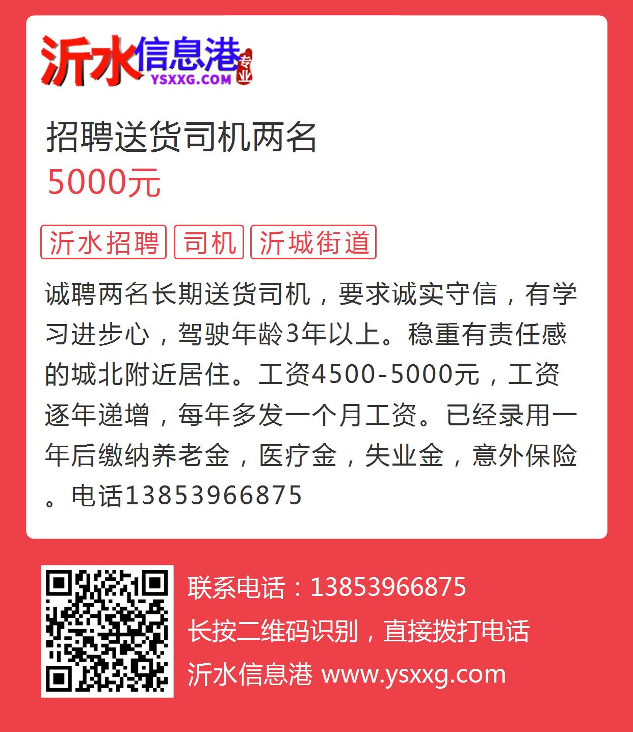 山东省泗水县驾驶员最新招聘(数“山东泗水驾驶员职位热招中”)