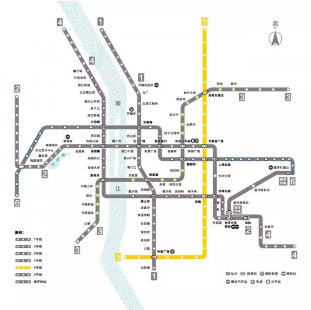 长沙4号线地铁线路图最新-畅游星城新地标